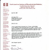 Letter to Irvin Korr from Barbara Johns