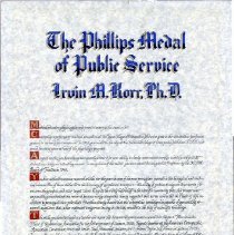 The Phillips Medal of Public Service