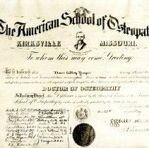 Elmer LeRoy Yinger ASO Diploma