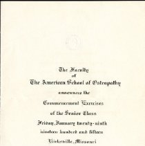 Class of 1915 Graduation Announcement