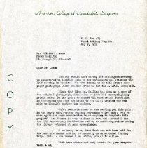 Letter to William Lens from Mrs. Orel Martin