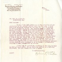 Letter to George Laughlin from Dain Tasker