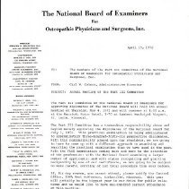 Letter to Part III Committee Members from Carl Cohoon