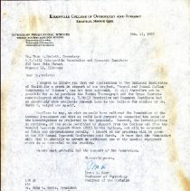 Letter to True Eveleth from Irvin Korr