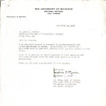 Correspondence between John Denslow and Josephine Moore