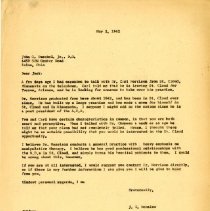 Letter to John Buechel Jr. From John Denslow