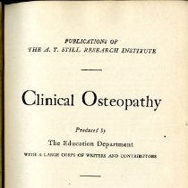 Clinical Osteopathy
