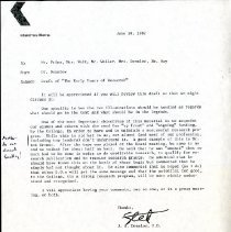 The Early Years of Research Draft