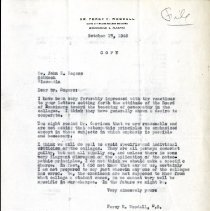 Letter to John Rogers from Percy Woodall