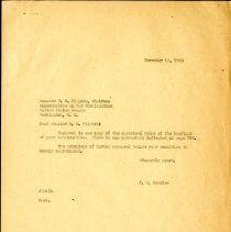 Letter to H. M. Kilgore from John Denslow