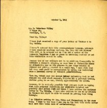 Letter to R. McFarlane Tilley from John Denslow