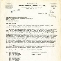 Letter to R. McFarlane Tilley from George Riley