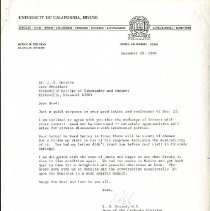 Correspondence between John Denslow and Ralph Gerard