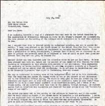 Letter to Ira Walton Drew from R. N. MacBain