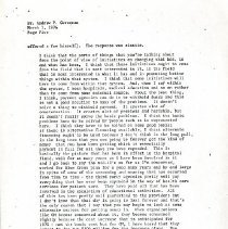 Letter to Andrew P. Corcoran from Bruce Spitz