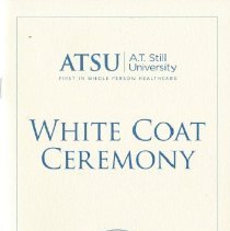 ASHS Physical Therapy Program White Coat Ceremony Program
