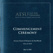ASDOH Class of 2020 Commencement Program