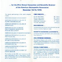 81st Annual Convention and Scientific Seminar of the AOA