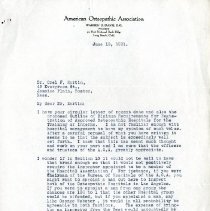 Letter to Orel F. Martin from Warren B. Davis