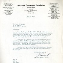 Letter to Orel F. Martin from J. Paul Leonard