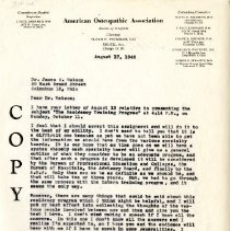 Letter to James O. Watson from Floyd F. Peckham