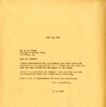Letter to A. B. Cooter from Charles Still