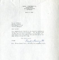 Letter to Albert C. Johnson from Floyd J. Trenery