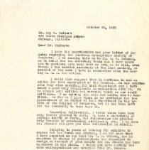 Letter to Ray G. Hulburt from H. C. Wallace