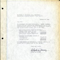 Letter to Wilmot F. Robinson from Floyd L. Yancey