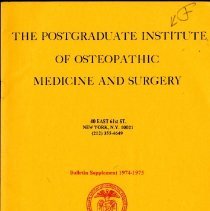 The Postgraduate Institute of Osteopathic Medicine and Surgery