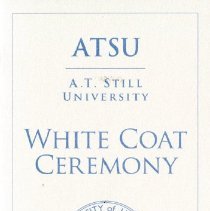 ASHS-PT White Coat Ceremony Program