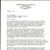 Correspondence between John Denslow and Fred King