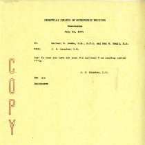 Letter to Herbert Domke and Ned Smull from John Denslow