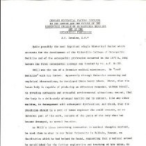 Certain Historical Factors Involved in the Growth and Future of the KCOM an