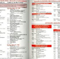 1994 National Osteopathic Health Conference Registration Form and Program