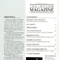 The WVSOM Magazine, Vol. 4, No. 1