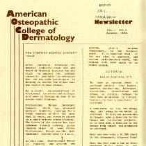 American Osteopathic College of Dermatology Newsletter, Vol. 1, No. 5