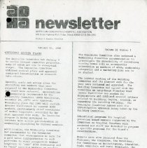 AOHA Newsletter, Vol. XI, No. 1