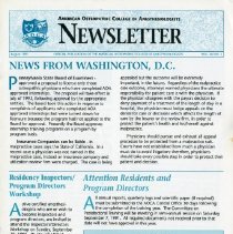 AOCA Newsletter, Vol. 14, No. 1