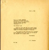 Chester Swope and John Denslow Correspondence