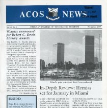 ACOS News, Vol. 26, No. 1