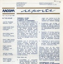 AACOM Reports, Vol. 1, No. 4