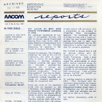 AACOM Reports, Vol. 1, No. 8