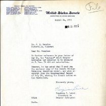 Letter to John Denslow from Virginia Laird