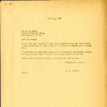 Chester Swope and John Denslow Correspondence