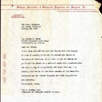 Correspondence about Hospital Grant Drive