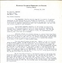 Letter to Wiley Rountree from KCOS Board of Trustees