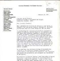 Letter to Morris Thompson from Clark Kerr