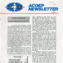 ACOEP Newsletter, Vol. 19, No. 3