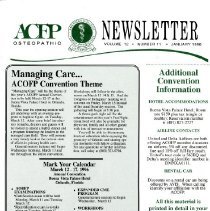 ACOFP Newsletter, Vol. 12, No. 11